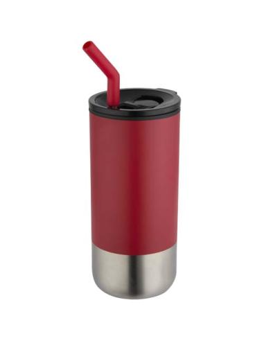 Vaso con aislamiento de 480 ml con certificado RCS y pajita N12819001
