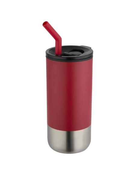 Vaso con aislamiento de 480 ml con certificado RCS y pajita N12819001