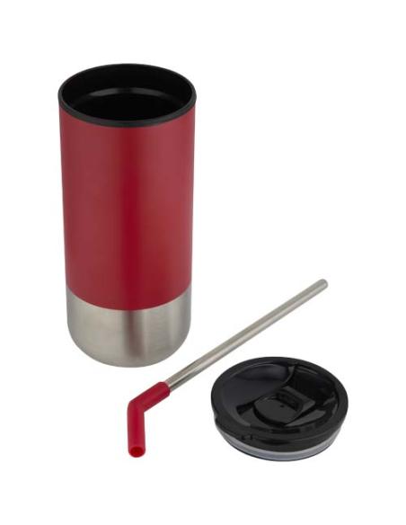 Vaso con aislamiento de 480 ml con certificado RCS y pajita N12819001