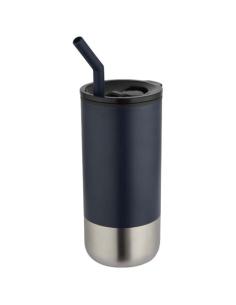 Vaso con aislamiento de 480 ml con certificado RCS y pajita N10819001