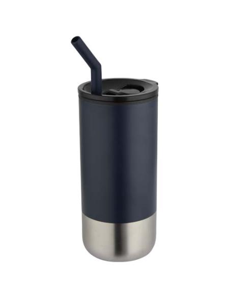 Vaso con aislamiento de 480 ml con certificado RCS y pajita N55819001