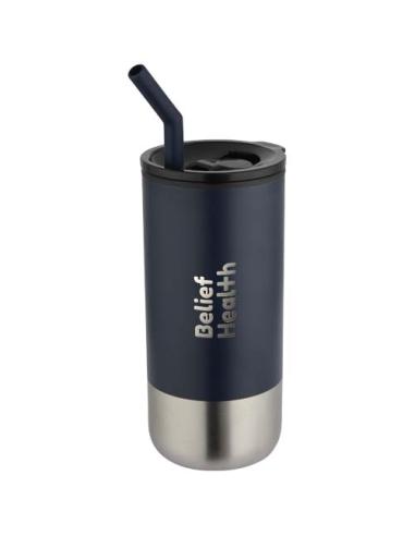 Vaso con aislamiento de 480 ml con certificado RCS y pajita N55819001