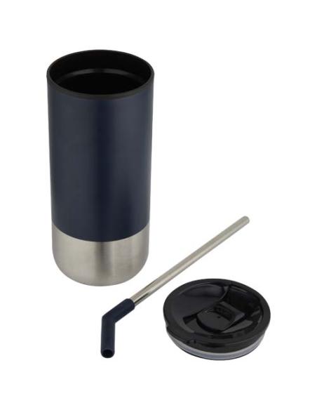 Vaso con aislamiento de 480 ml con certificado RCS y pajita N55819001