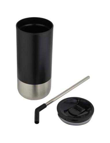 Vaso con aislamiento de 480 ml con certificado RCS y pajita N09819001