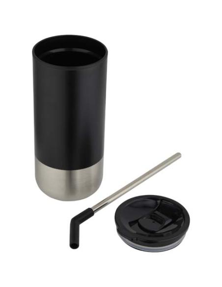 Vaso con aislamiento de 480 ml con certificado RCS y pajita N09819001