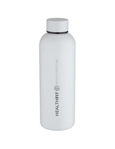 Botella de agua de 750 ml de acero inoxidable reciclado con pared simple y certificado RCS N10029001