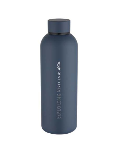 Botella de agua de 750 ml de acero inoxidable reciclado con pared simple y certificado RCS N55029001