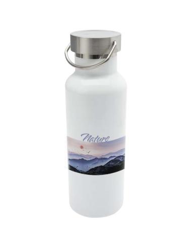 Botella de agua de 500 ml de acero inoxidable reciclado con aislamiento para sublimación con certificado RCS N10329001