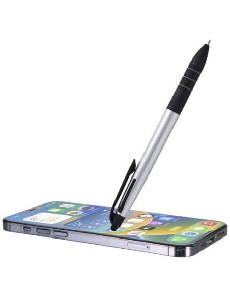 Bolígrafo de material reciclado RCS de 3 tintas con stylus N18673601