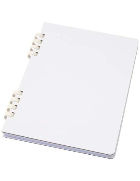 Cuaderno A5 tapa dura con espiral de material reciclado RCS N10640701