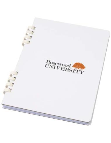 Cuaderno A5 tapa dura con espiral de material reciclado RCS N10640701