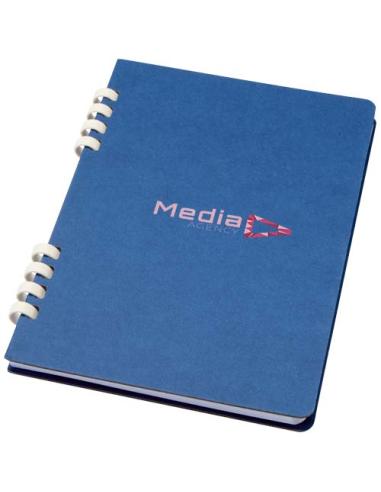Cuaderno A5 tapa dura con espiral de material reciclado RCS N55640701