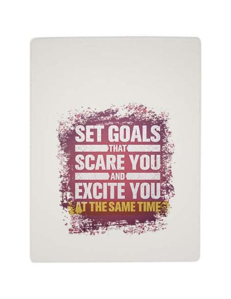 Portapapeles A4 con cierre magnético y bolígrafo de material reciclado RCS (tinta negra) N10050701