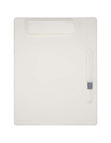 Portapapeles A4 con cierre magnético y bolígrafo de material reciclado RCS (tinta negra) N10050701