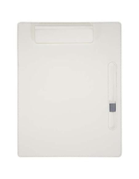 Portapapeles A4 con cierre magnético y bolígrafo de material reciclado RCS (tinta negra) N10050701