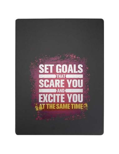 Portapapeles A4 con cierre magnético y bolígrafo de material reciclado RCS (tinta negra) N09050701