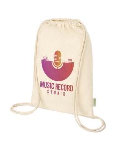 Bolsa con cuerdas de 5 l algodón orgánico OCS de 100 g/m² N60877021 2
