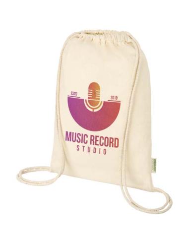 Bolsa con cuerdas de 5 l algodón orgánico OCS de 100 g/m² N60877021