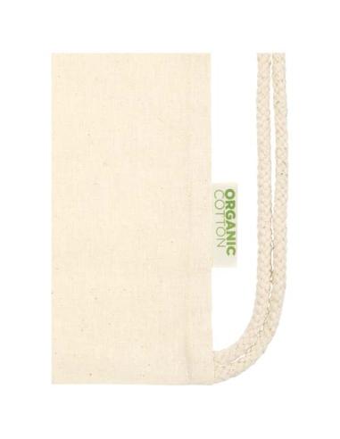 Bolsa con cuerdas de 5 l algodón orgánico OCS de 100 g/m² N60877021