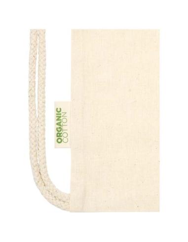 Bolsa con cuerdas de 5 l algodón orgánico OCS de 140 g/m² N60187021