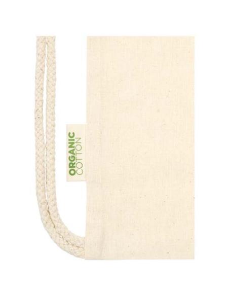 Bolsa con cuerdas de 5 l algodón orgánico OCS de 140 g/m² N60187021