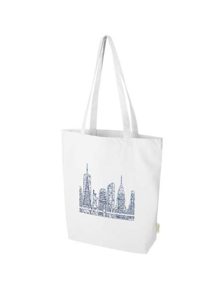 Bolsa Tote de 11 l con fondo ancho algodón orgánico OCS de 180 g/m² N10287021