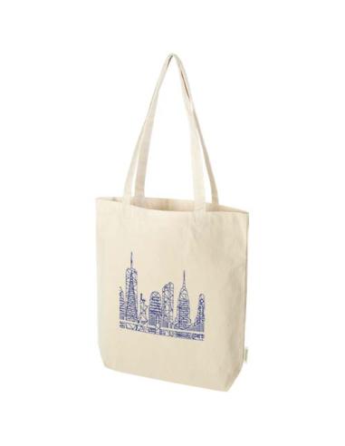 Bolsa Tote de 11 l con fondo ancho algodón orgánico OCS de 180 g/m² N60287021