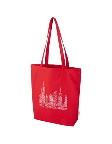 Bolsa Tote de 11 l con fondo ancho algodón orgánico OCS de 180 g/m² N12287021