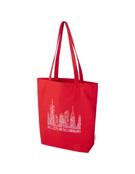 Bolsa Tote de 11 l con fondo ancho algodón orgánico OCS de 180 g/m² N12287021