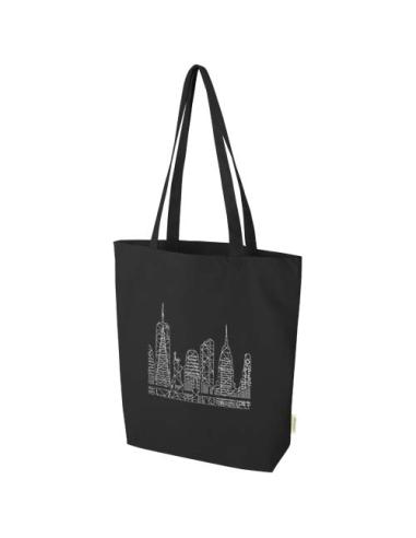 Bolsa Tote de 11 l con fondo ancho algodón orgánico OCS de 180 g/m² N09287021