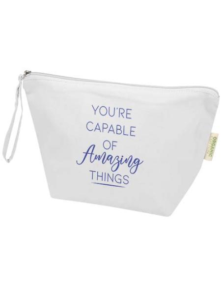 Bolsa de aseo grande de 3 l algodón orgánico OCS de 180 g/m² N10587021