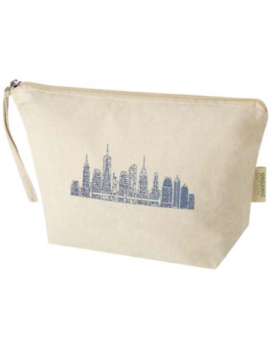 Bolsa de aseo grande de 3 l algodón orgánico OCS de 180 g/m² N60587021