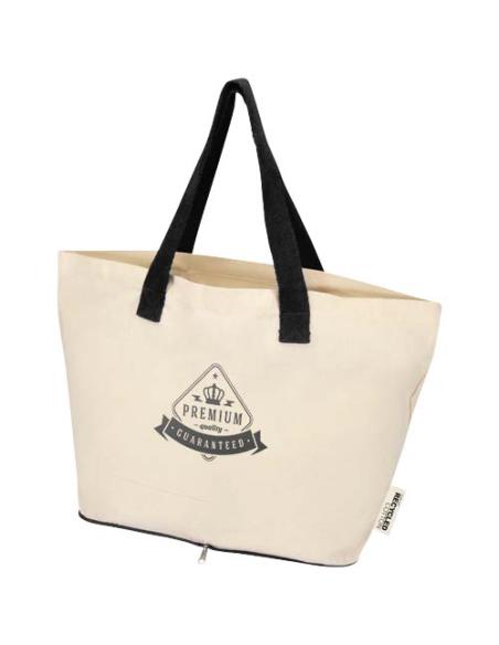 Bolsa Tote de 7 l de algodón reciclado GRS de 140 g/m² N09887021