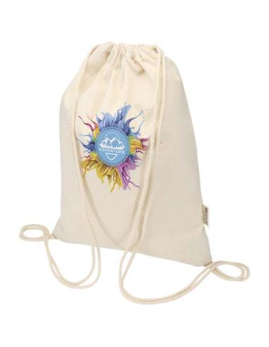 Bolsa con cuerdas de 5 l de algodón reciclado GRS de 180 g/m² N60197021