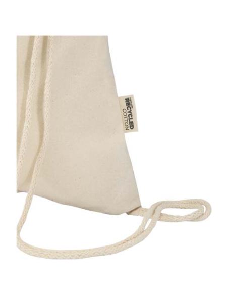 Bolsa con cuerdas de 5 l de algodón reciclado GRS de 180 g/m² N60197021