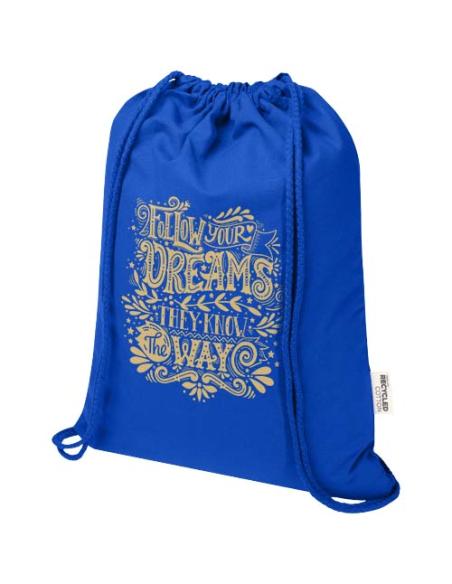 Bolsa con cuerdas de 5 l de algodón reciclado GRS de 180 g/m² N35197021