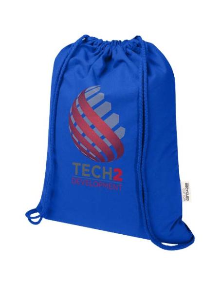 Bolsa con cuerdas de 5 l de algodón reciclado GRS de 180 g/m² N35197021