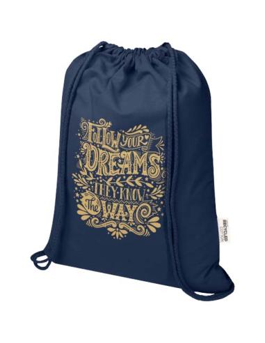 Bolsa con cuerdas de 5 l de algodón reciclado GRS de 180 g/m² N55197021