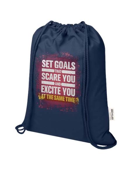 Bolsa con cuerdas de 5 l de algodón reciclado GRS de 180 g/m² N55197021