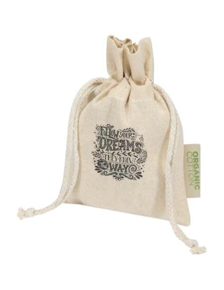 Bolsa de regalo algodón orgánico OCS de 140 g/m² - 15 x 10 cm N60697021