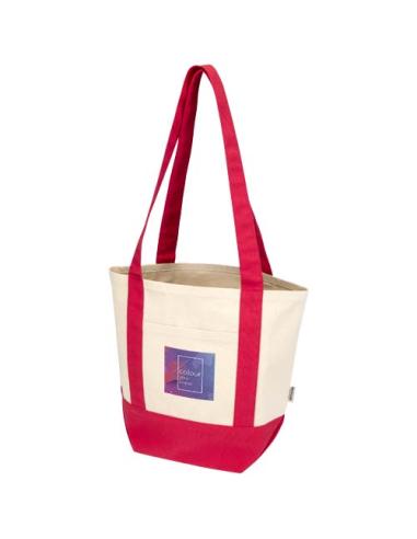 Bolsa Tote mini de algodón reciclado GRS de 320 g/m² N12008021