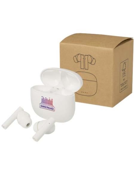 Auriculares True Wireless Bluetooth® de plástico reciclado con almohadillas de silicona N10284421