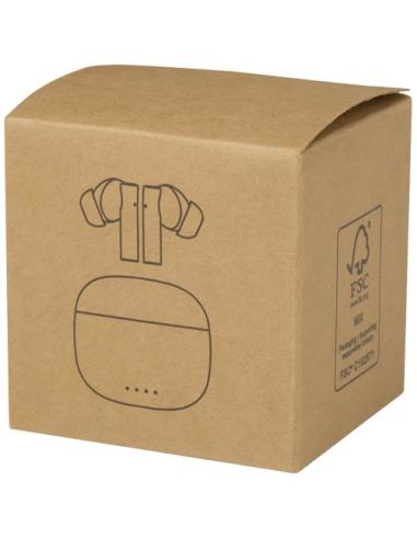 Auriculares True Wireless Bluetooth® de plástico reciclado con almohadillas de silicona N10284421