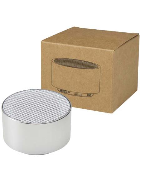 Altavoz inalámbrico Bluetooth® de aluminio reciclado de 3 W N18684421