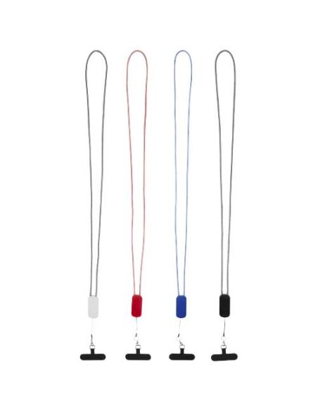 Lanyard de plástico reciclado para smartphone con cable integrado 5 en 1 de 27 W N09494421