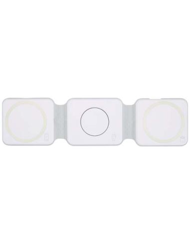 Cargador inalámbrico plegable 3 en 1 de 15 W de plástico reciclado N10894421