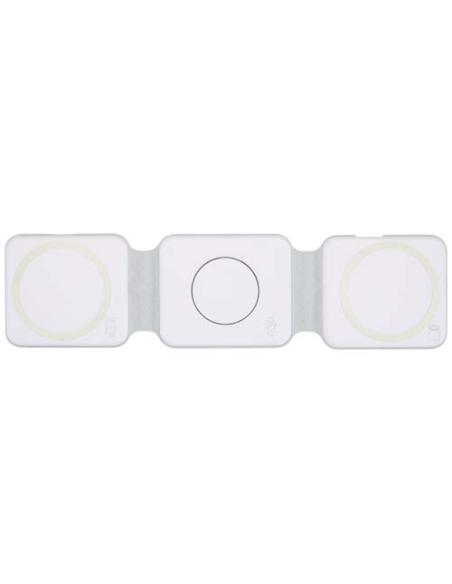 Cargador inalámbrico plegable 3 en 1 de 15 W de plástico reciclado N10894421