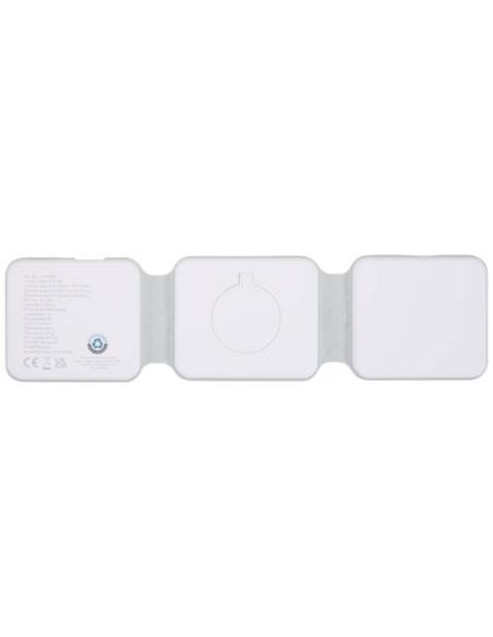 Cargador inalámbrico plegable 3 en 1 de 15 W de plástico reciclado N10894421