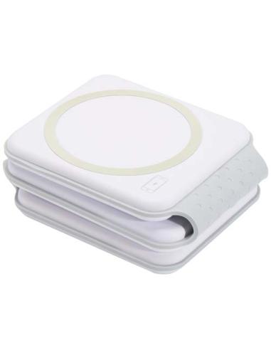 Cargador inalámbrico plegable 3 en 1 de 15 W de plástico reciclado N10894421