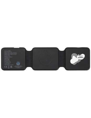 Cargador inalámbrico plegable 3 en 1 de 15 W de plástico reciclado N09894421